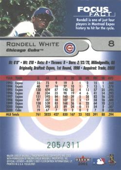 2001 Fleer Focus - Green #8 Rondell White Back