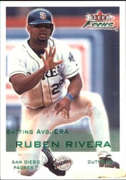 2001 Fleer Focus - Green #46 Ruben Rivera Front