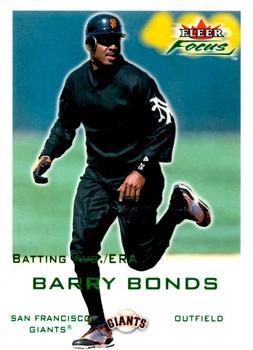 2001 Fleer Focus - Green #144 Barry Bonds Front