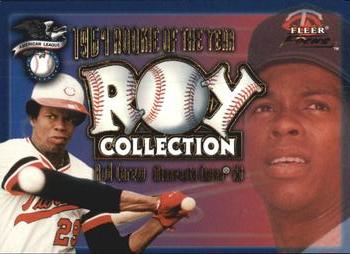 2001 Fleer Focus - ROY Collection #4 ROY Rod Carew  Front