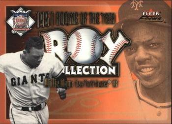 2001 Fleer Focus - ROY Collection #11 ROY Willie Mays  Front