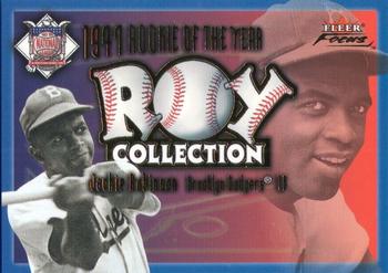 2001 Fleer Focus - ROY Collection #20 ROY Jackie Robinson  Front