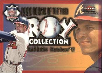 2001 Fleer Focus - ROY Collection #24 ROY David Justice  Front