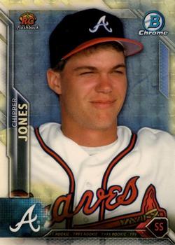 2016 Bowman - Chrome Rookie Recollections RC Flashback SuperFractor #RR-CJ Chipper Jones Front