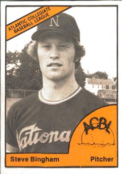1977 TCMA Atlantic Collegiate Baseball League #NNO Steve Bingham Front