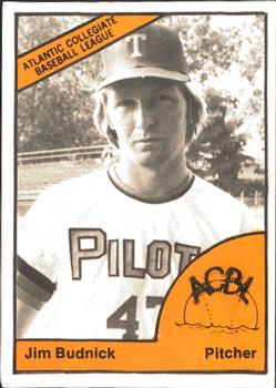 1977 TCMA Atlantic Collegiate Baseball League #NNO Jim Budnick Front