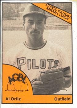 1977 TCMA Atlantic Collegiate Baseball League #NNO Al Ortiz Front