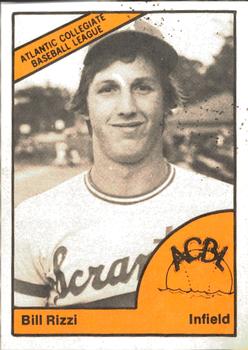 1977 TCMA Atlantic Collegiate Baseball League #NNO Bill Rizzi Front