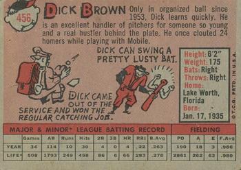 2015 Topps - Topps Originals Buybacks 1958 #456 Dick Brown Back