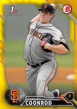 2016 Bowman - Prospects Yellow #BP14 Samuel Coonrod Front