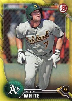 2016 Bowman - Prospects Yellow #BP44 Mikey White Front