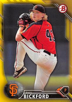 2016 Bowman - Prospects Yellow #BP72 Phil Bickford Front