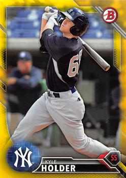 2016 Bowman - Prospects Yellow #BP83 Kyle Holder Front