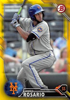2016 Bowman - Prospects Yellow #BP95 Amed Rosario Front