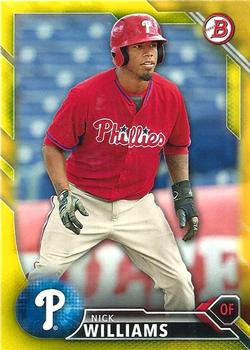 2016 Bowman - Prospects Yellow #BP105 Nick Williams Front