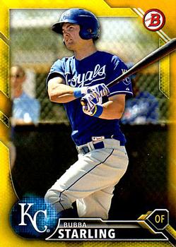 2016 Bowman - Prospects Yellow #BP138 Bubba Starling Front