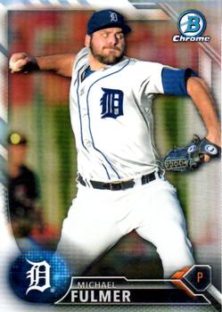 2016 Bowman - Chrome Prospects Refractor #BCP91 Michael Fulmer Front