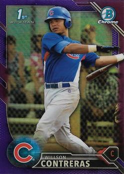 2016 Bowman - Chrome Prospects Purple Refractor #BCP16 Willson Contreras Front
