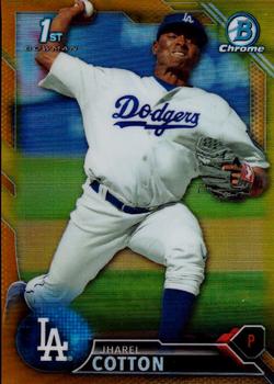 2016 Bowman - Chrome Prospects Gold Refractor #BCP26 Jharel Cotton Front