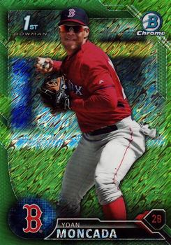 2016 Bowman - Chrome Prospects Green Shimmer Refractor #BCP148 Yoan Moncada Front