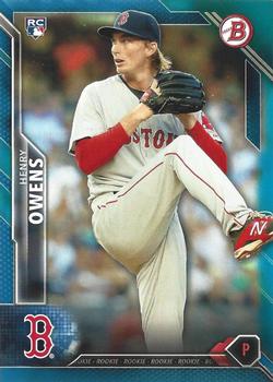 2016 Bowman - Blue #129 Henry Owens Front