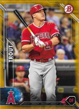 2016 Bowman - Gold #1 Mike Trout Front