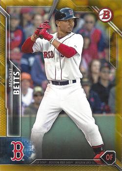 2016 Bowman - Gold #13 Mookie Betts Front
