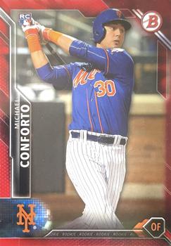2016 Bowman - Red #131 Michael Conforto Front