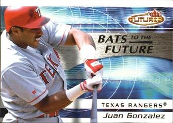 2001 Fleer Futures - Bats to the Future #17BF Juan Gonzalez  Front