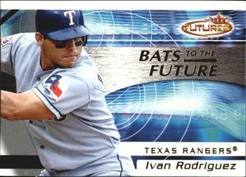 2001 Fleer Futures - Bats to the Future #25BF Ivan Rodriguez  Front