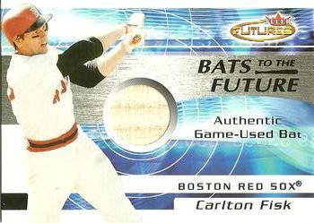 2001 Fleer Futures - Bats to the Future Game Bat #NNO Carlton Fisk  Front
