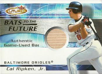 2001 Fleer Futures - Bats to the Future Game Bat #NNO Cal Ripken Jr.  Front