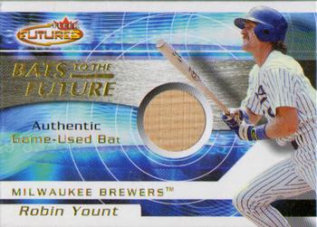 2001 Fleer Futures - Bats to the Future Game Bat #NNO Robin Yount  Front