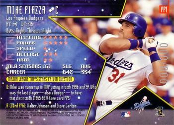 1998 Topps Stars - Pre-Production Samples #PP1 Mike Piazza Back