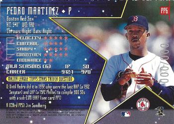 1998 Topps Stars - Pre-Production Samples #PP6 Pedro Martinez Back