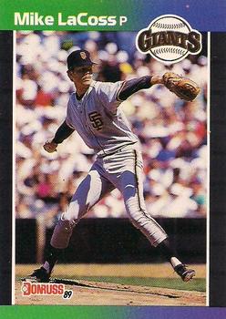 1989 Donruss #602 Mike LaCoss Front