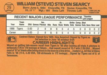 1989 Donruss #29 Steve Searcy Back