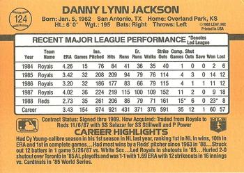 1989 Donruss #124 Danny Jackson Back