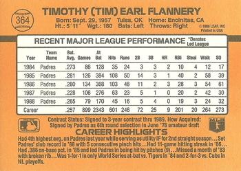 1989 Donruss #364 Tim Flannery Back
