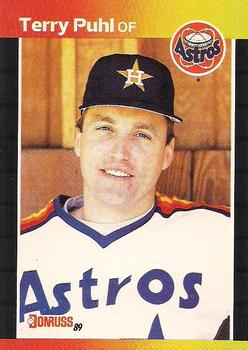 1989 Donruss #472 Terry Puhl Front