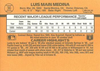 1989 Donruss #36 Luis Medina Back