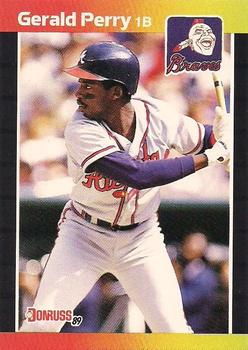 1989 Donruss #239 Gerald Perry Front