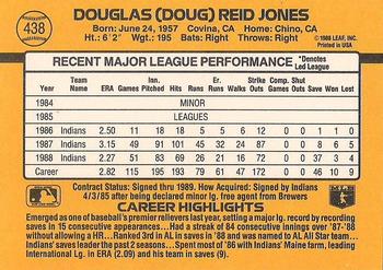 1989 Donruss #438 Doug Jones Back