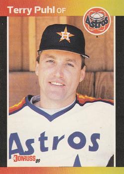 1989 Donruss #472 Terry Puhl Front