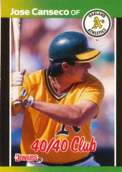 1989 Donruss #643 Jose Canseco Front