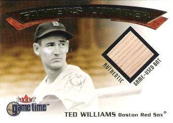 2001 Fleer Game Time - Famers Lumber #NNO Ted Williams  Front