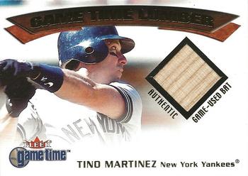 2001 Fleer Game Time - Lumber #NNO Tino Martinez  Front
