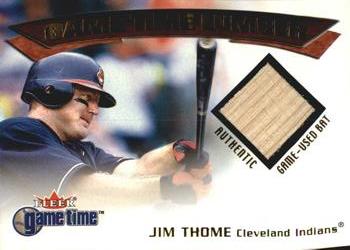 2001 Fleer Game Time - Lumber #NNO Jim Thome  Front