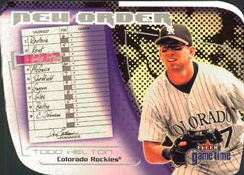 2001 Fleer Game Time - New Order #10 NO Todd Helton  Front