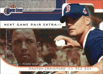 2001 Fleer Game Time - Next Game Extra #108 Paxton Crawford / Pedro Martinez  Front